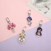 Cute Little Girl Jewelry Accessories Acrylic Multi-Color Cartoon Keychain Bag Mobile Phone Accessories Pendant Cute Fun