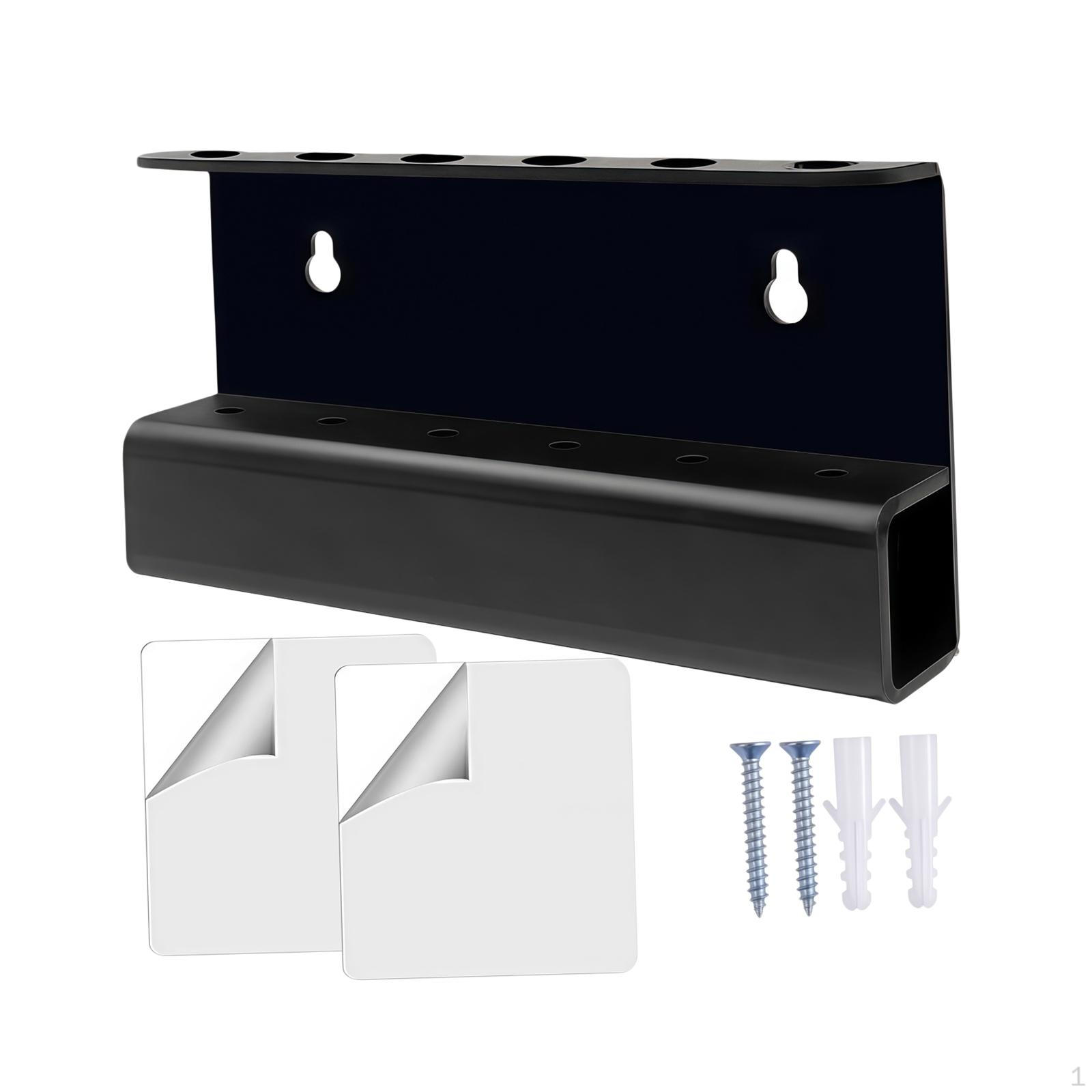 

Держатель для дротиков 6 отверстий Акриловый Прочный Органайзер Тренировочный Стильный Практичный Настенная стойка чёрный