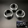 3Pcs/Set Car Styling AC Adjustment Knob Decorative Ring For Subaru 2013-2018 Forester Impreza XV Crosstrek WRX Levorg Auto Accessories