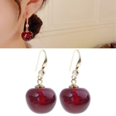 Süße Kirschohrringe Modische baumelnde Schmuckstücke Multifunktionales Accessoire Ohrschmuck zum Sammeln und für den täglichen Gebrauch