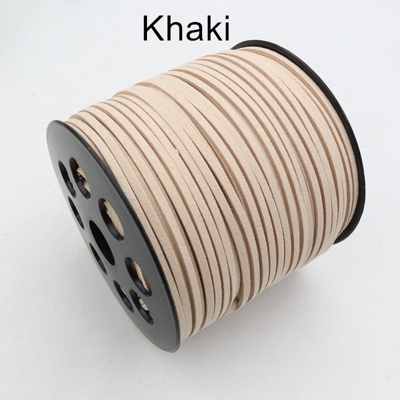 10m/lot 2.5mm Flat Faux Suede Braided Cord Korean Velvet Leather Thread String Rope For DIY Necklace Jewelry Making Supplies