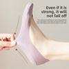 5 Paar Eis Seide Bootssocken Damen Sommer Dünne Rutschfeste Fersen Socken Socken Flacher Ausschnitt Unsichtbare Socken