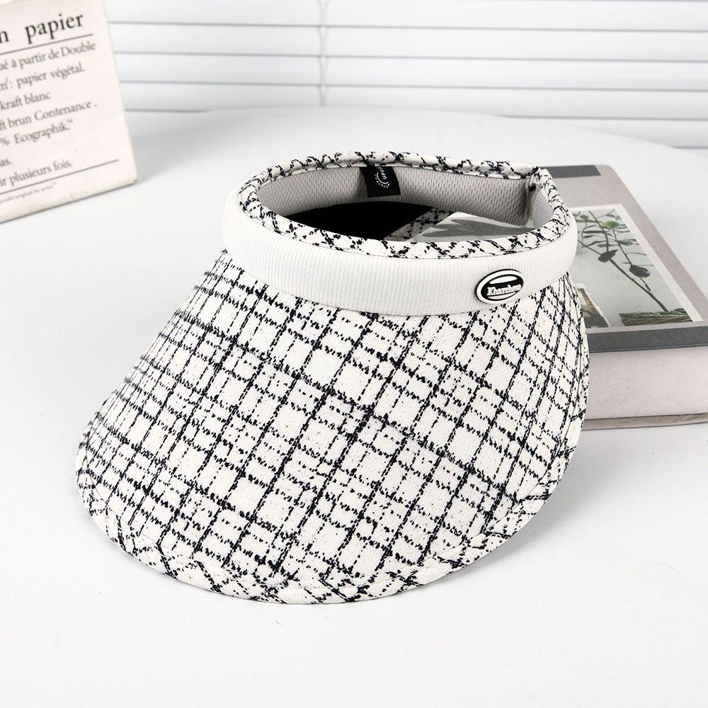 Embroidered Sun Hat Sun Protection Baseball Cap Outdoor Empty Top Hat