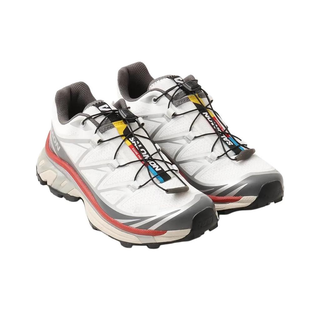 SALOMON XT-6 Bequeme Vielseitige Laufschuhe Unisex Laufschuhe Weiß Grau Rot 478644