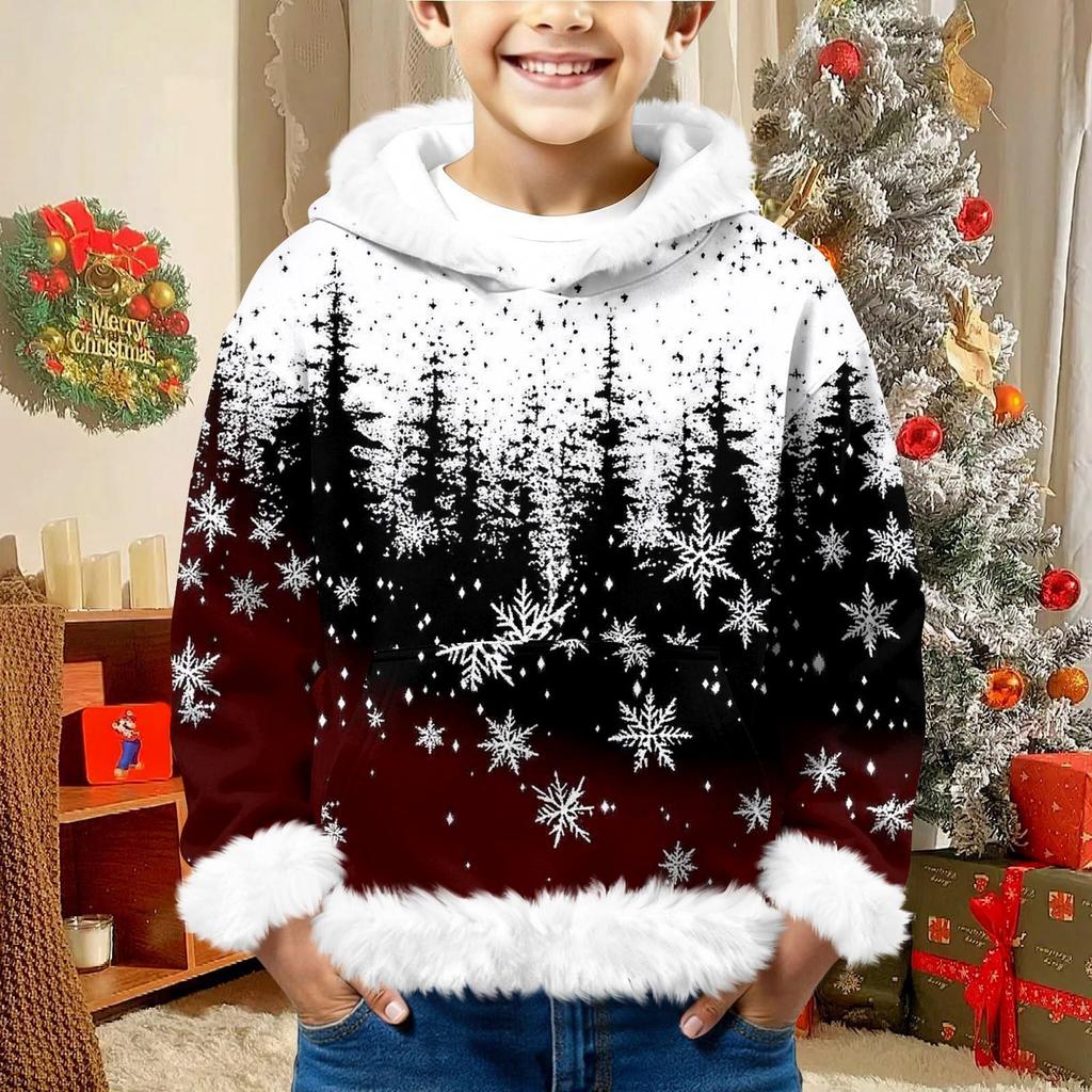 Children's Sweatshirt Girls Boys Long Sleeve Lightweight Casual Hoodie Loose Comfortable  Sweatshirt