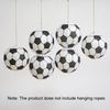 3/6pcs Football Themed Paper Lanterns Hanging Decor, Sports Theme Classroom Wall & Backdrop Decoration for Birthday Game Day