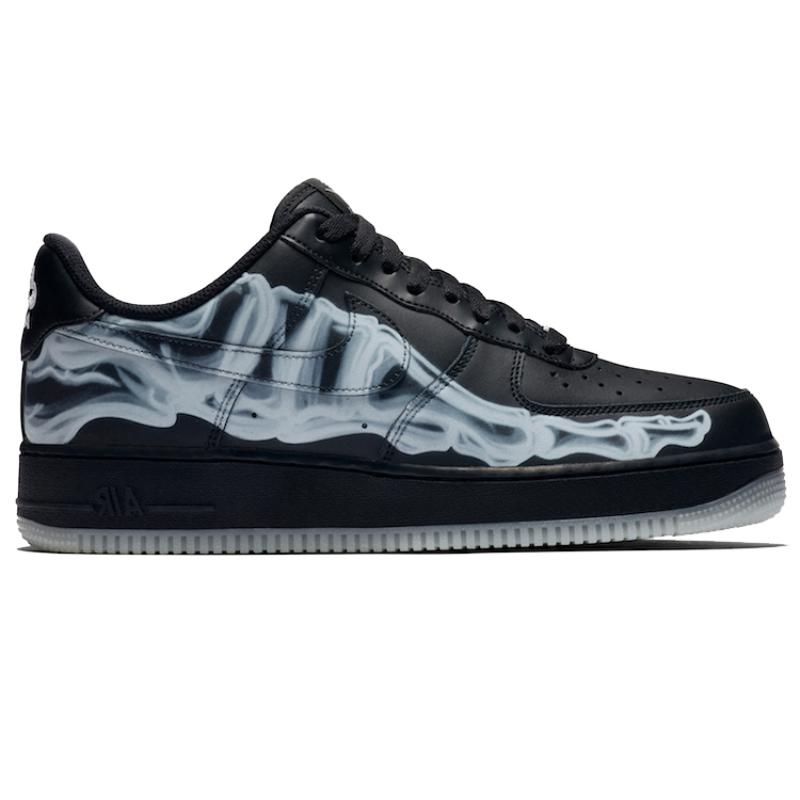 Nike Air Force 1 '07 Qs 'Black Skeleton' Sneakers BQ7541-001