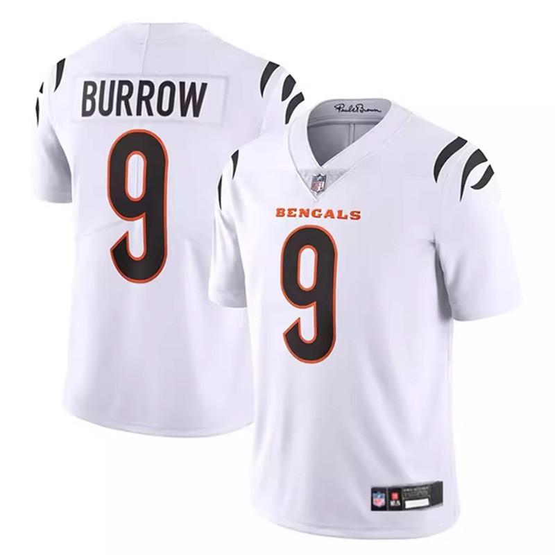 Cincinnati Bengals NFL Football Jersey Joe Burrow Maglia Uniforme Replica da Uomo Abbigliamento Giorno della Partita per i Fan