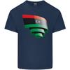Curled Libya Flag Libyan Day Football Unisexs Light Cotton TShirt