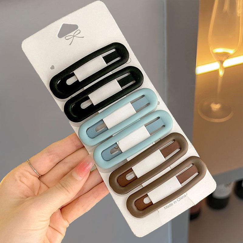 Morandi Series Heart Bang Clips - Versatile Hair Accessories for Women
