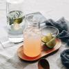 With Cup Bedside Glass Water Carafe Heat-resistant Drink Pitcher Modern Tea Pot  For Single