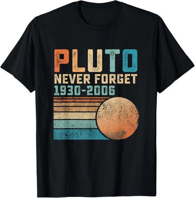 Pluto Niemals Vergessen Lustiges Astronomie Weltraumwissenschaft Nerd T-Shirt Geschenk Unisex T-Shirt