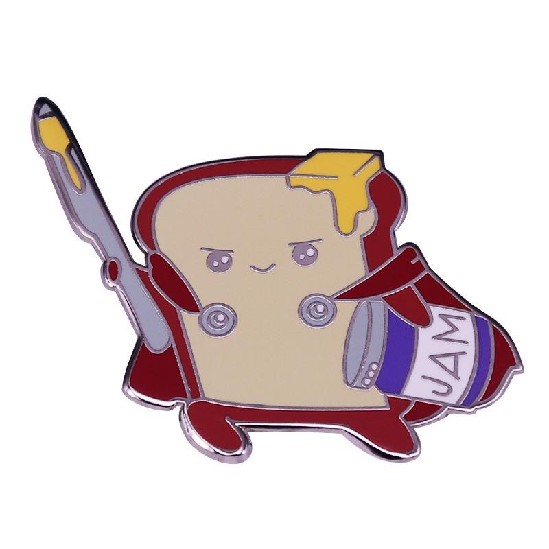 

Adorable Toast Warrior Pin
