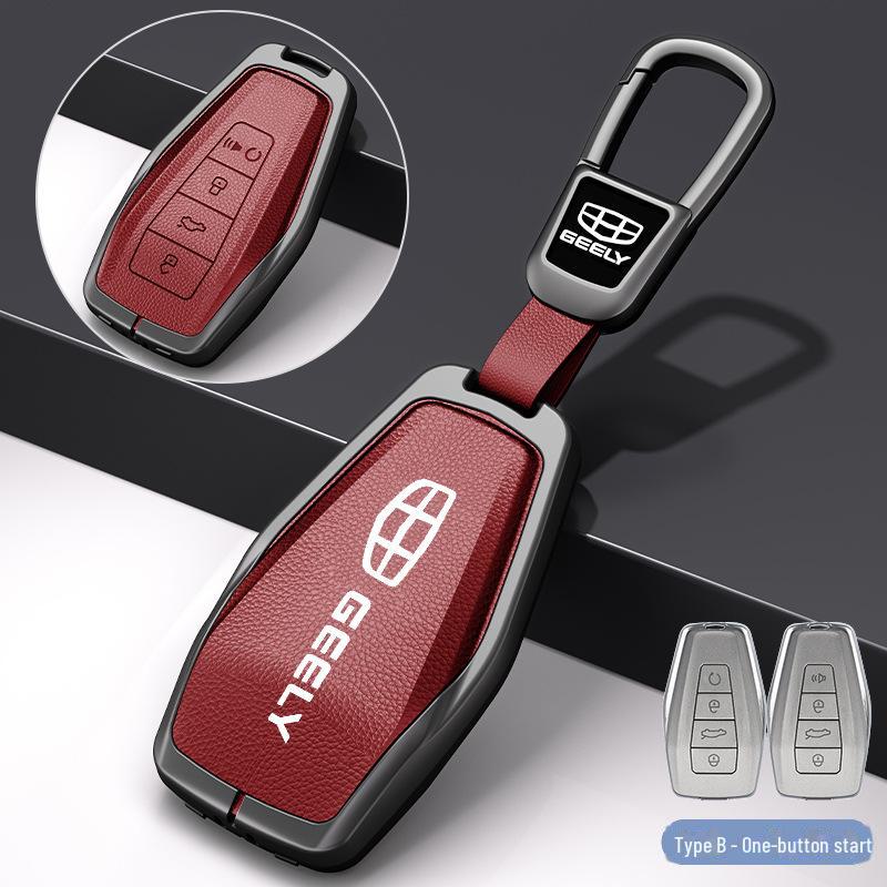 Pokrowiec na kluczyk Geely Xingrui do modeli 19-21: Kompatybilny z nowym Dihao GS, Binyue, Haoyue, Binrui.