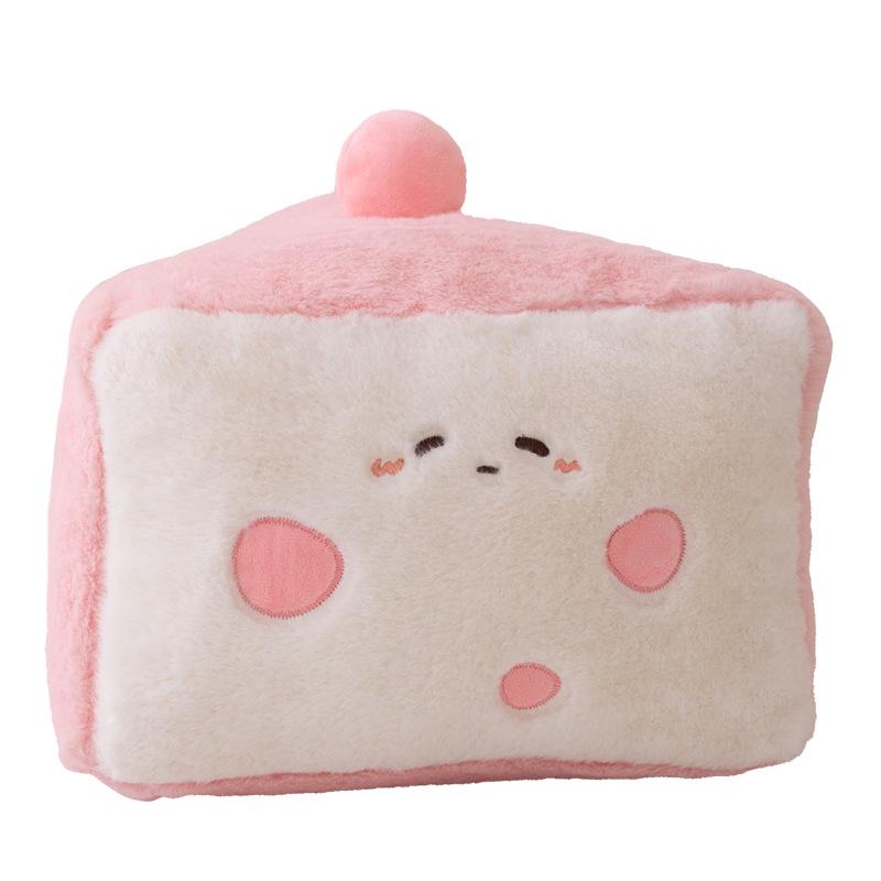 Plush Matcha Dessert Cake Toy for Kids' Room Decor and Photo Props