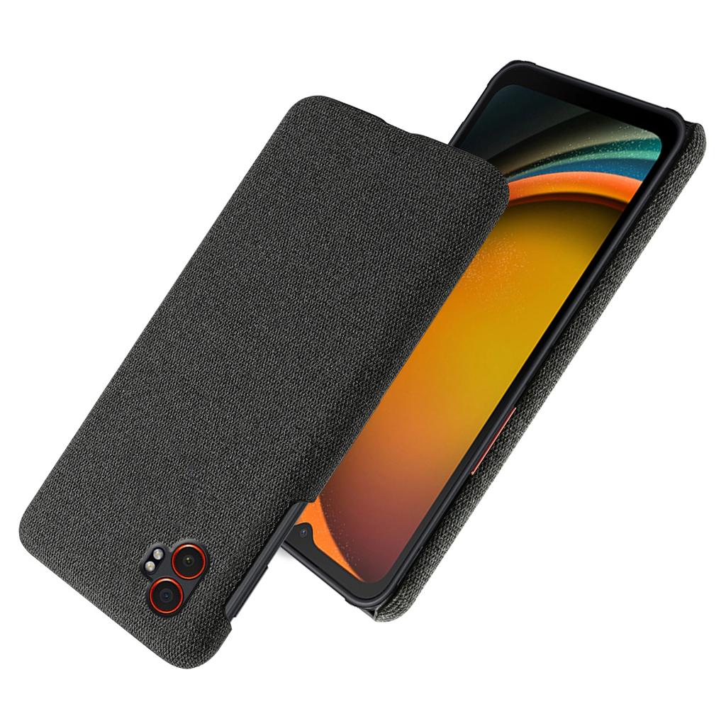 For Samsung Galaxy XCover7 Pro Phone Case Cloth Texture Anti-Scratch Protective PC Back Cover