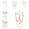 Pearl Tassel Arm Chain Adjustable Open Cuff Bracelet Armlet Armband Upper Arm Bangles  Party