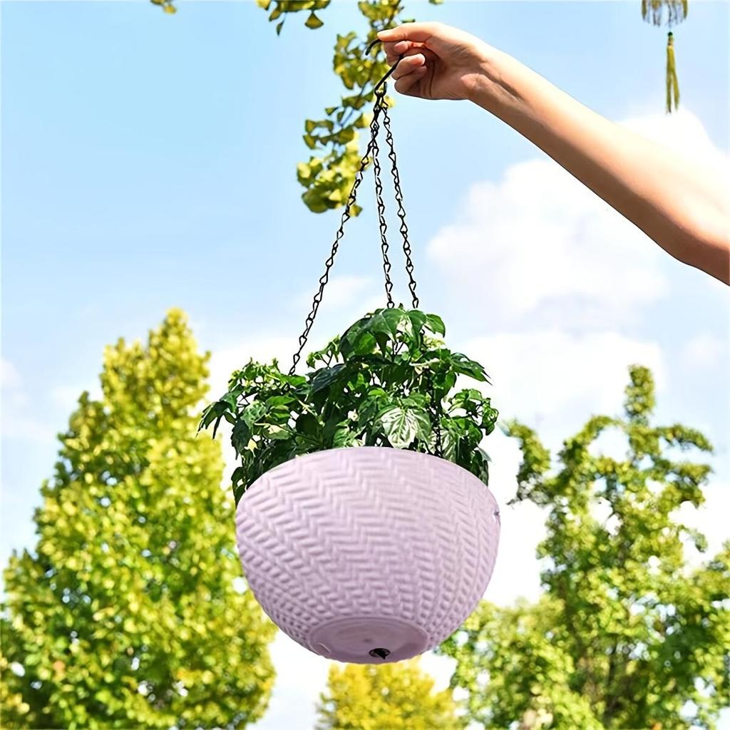 Outdoor Garden Balcony Hanging Flower Pot, Hanging Pot. Suitable for Indoor and Outdoor Green Plants