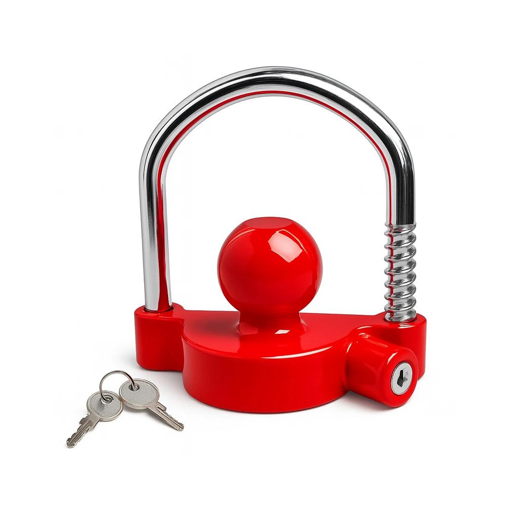 Car Trailer Coupler Lock Ball Cover Lock Yacht RV Connector Anti-theft Lock Heavy Duty Vehicle Truck Lorry Caravan Accessories