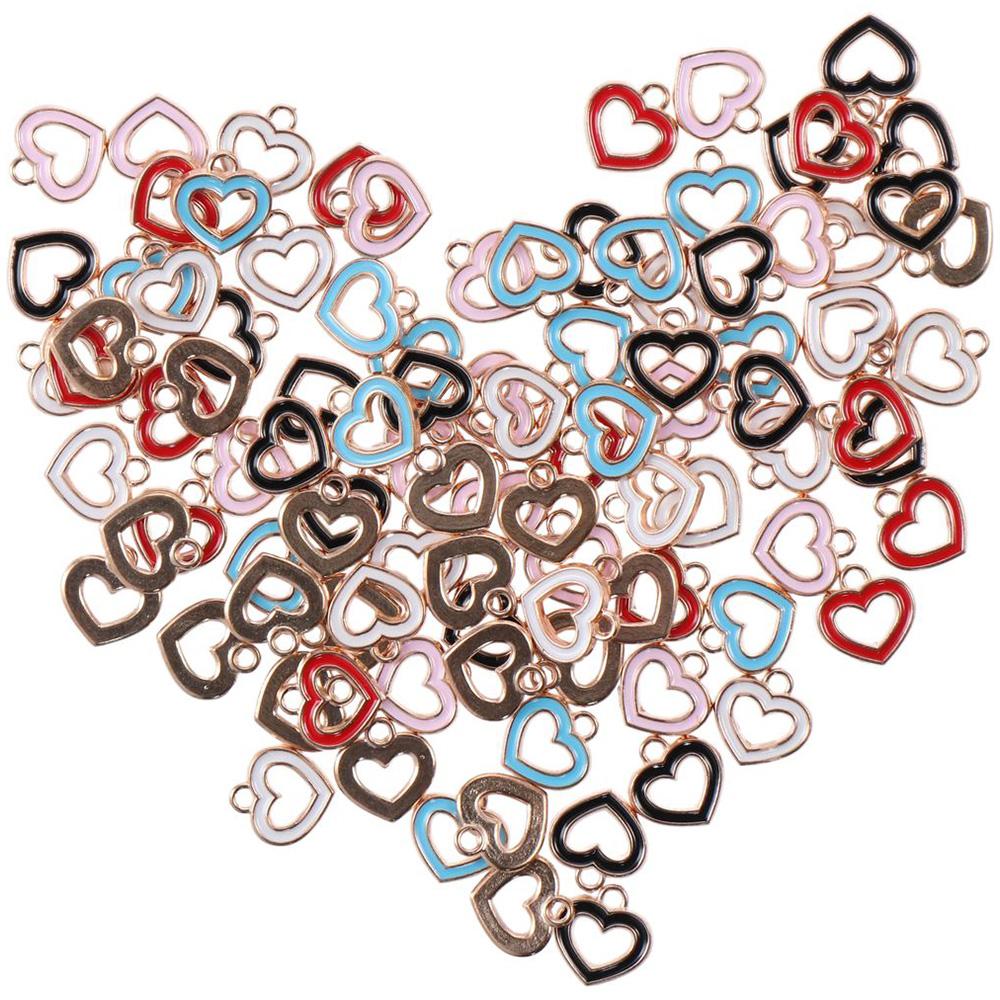 

100шт 5 цветов подвески ожерелье аксессуары позолоченные День матери