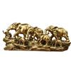 Resin Elephant Family Statues Elephant Herds With Babies Frgurines Sculpture Desktop Decoration Ornament Home Decors