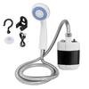 Portable Camping Shower Pump USB Rechargeable Outdoor Camp Hiking Car Washing RV Traveling Electric Shower Head Sprayer Pump