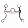 Rose Gold Plated Horse Snaffle Bit Stainless Steel Equestrian Equipment  Artificial Horse Farms