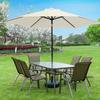 Umbrelă de terasă Umbrelă de plajă Pânză înlocuibilă Copertină de plajă Umbrelă de soare de grădină de vară Protecție UV Pânză superioară pentru umbrelă 6/8 spițe