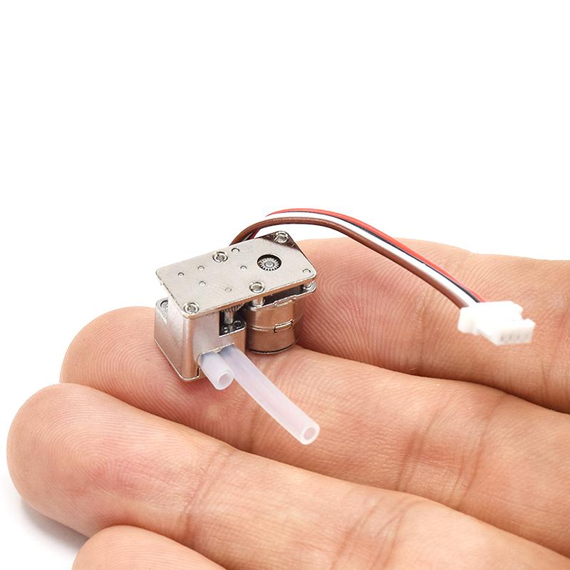 Full Metal Gearbox Self-Priming Liquid Pump Mini Tiny 8Mm Precision Gear Stepper Motor Peristaltic Pump Dosing Pump Flow Control