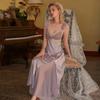 Sexy Pajamas for Women, Summer Dress, Autumn and Winter Silk Satin Casual Suspender Nightgown, Deep V Nightgown for Women