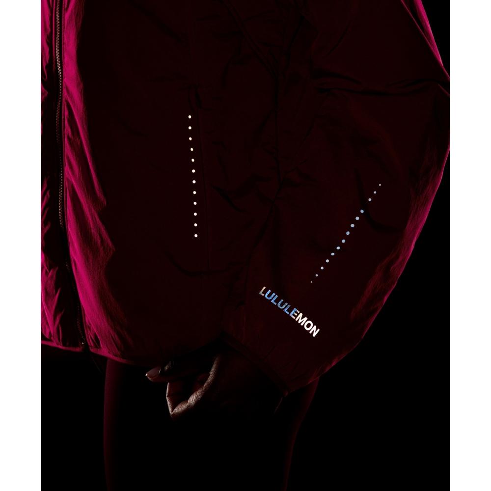 Lululemon Insulated Back Vent Running Jacket Berry Rumble