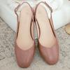 Fashion Summer Shoes For Women Sandals 2024 Large Size 52 50 Elegant Back Straps Low Heels Casual Nude Party Office Shoes Ladies Pumps
