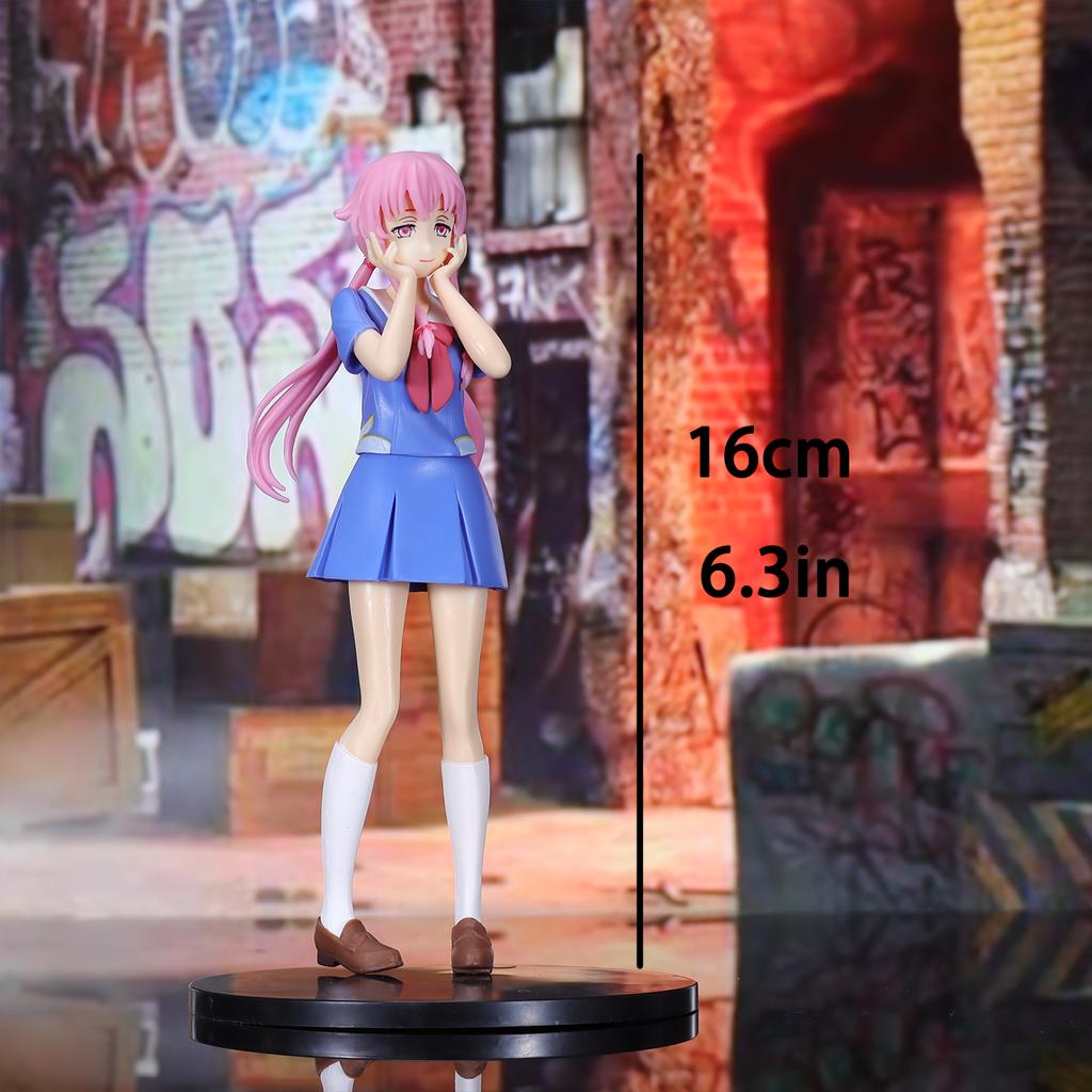 Mirai Nikki Gasai Yuno Collectibles Christmas action anime figure figurine display pieces figurines gifts Articulated Scale Detailed Movable Poseable