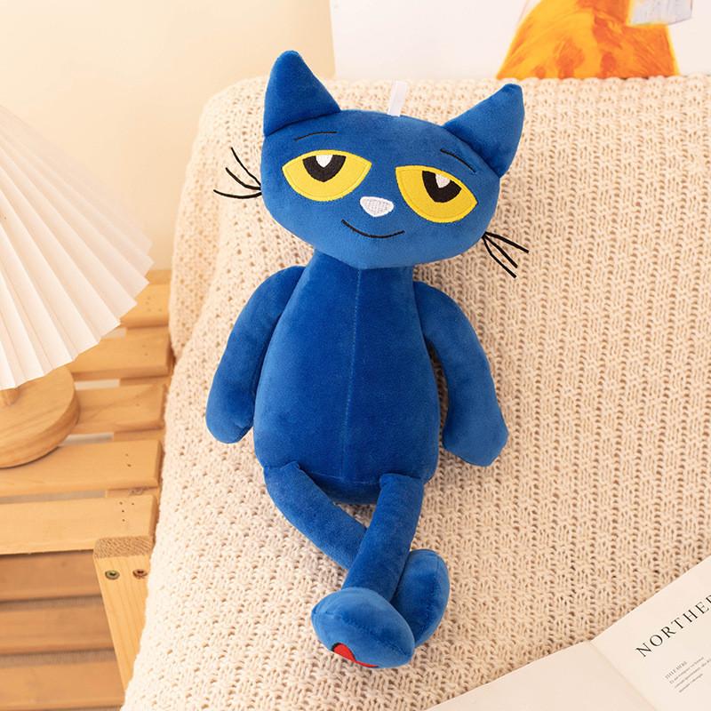 Children Book Picture Pete The Cat Plush Cute Blue Cat Comfort Doll Gift Holiday