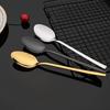 4pcs Pink Gold Dinnerware Set Stainless Steel Tableware Set Home Kitchen Eating Utensils Knife Fork Spoon Cutlery Set