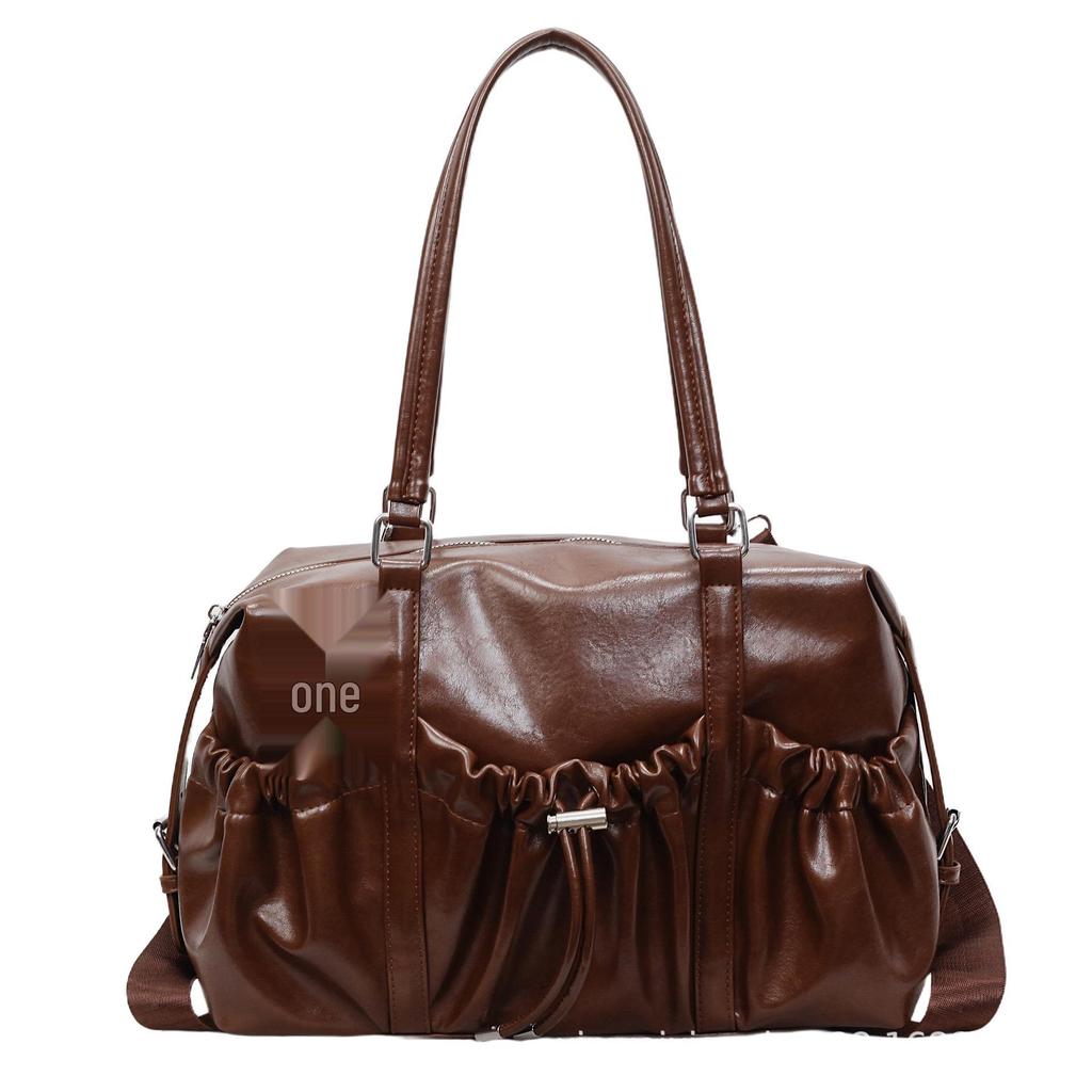 Grenzüberschreitende Plissee-Tragetasche: Modische vielseitige Umhänge- & Crossbody-Tasche im College-Stil