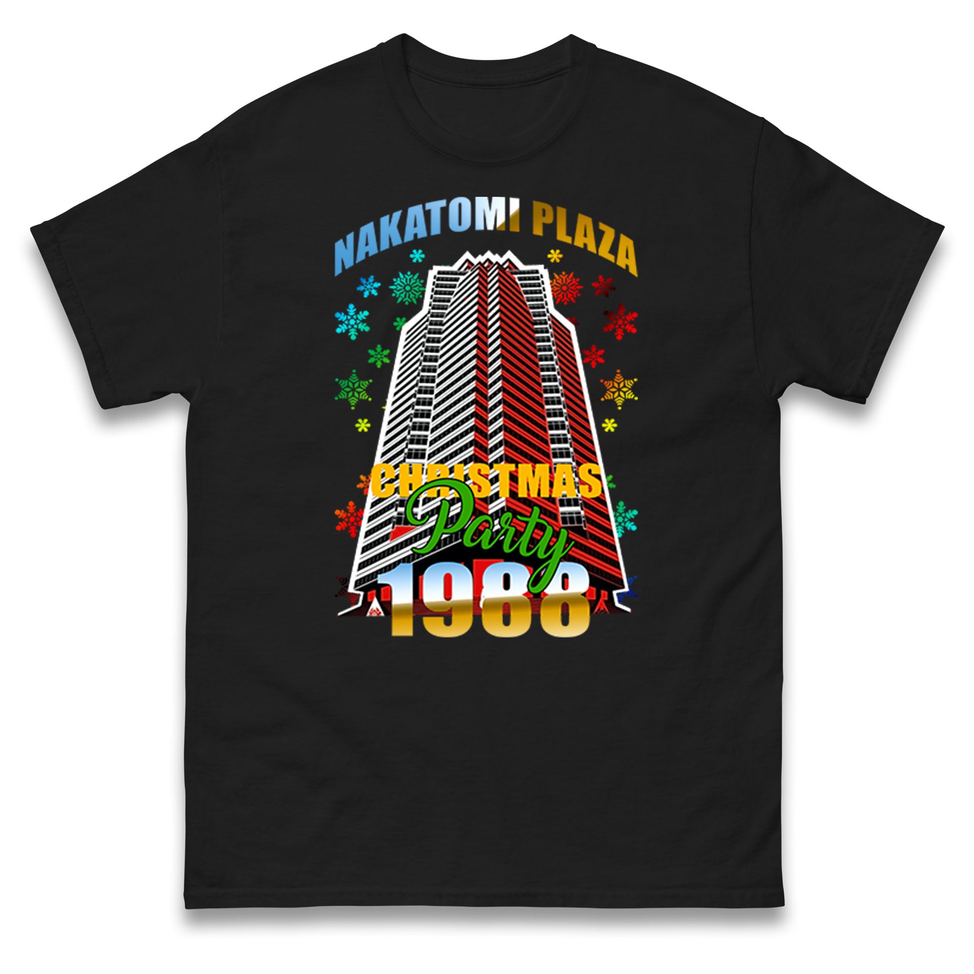 Nakatomi Plaza Christmas Party 1988 Mens T Shirt Womens Tops Tees 2XL
