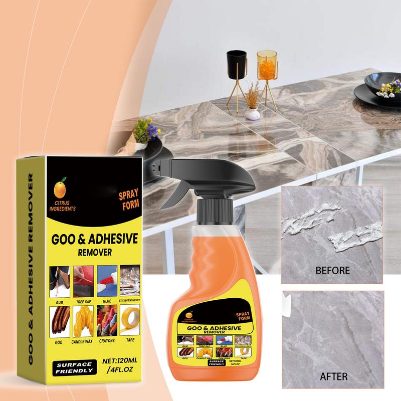 Tape Removal Spray Glue Removal Liquid Tape Remover Sticker Lifter 120ml Multifunctional Glue Remover Safe On Glass Metal Tiles