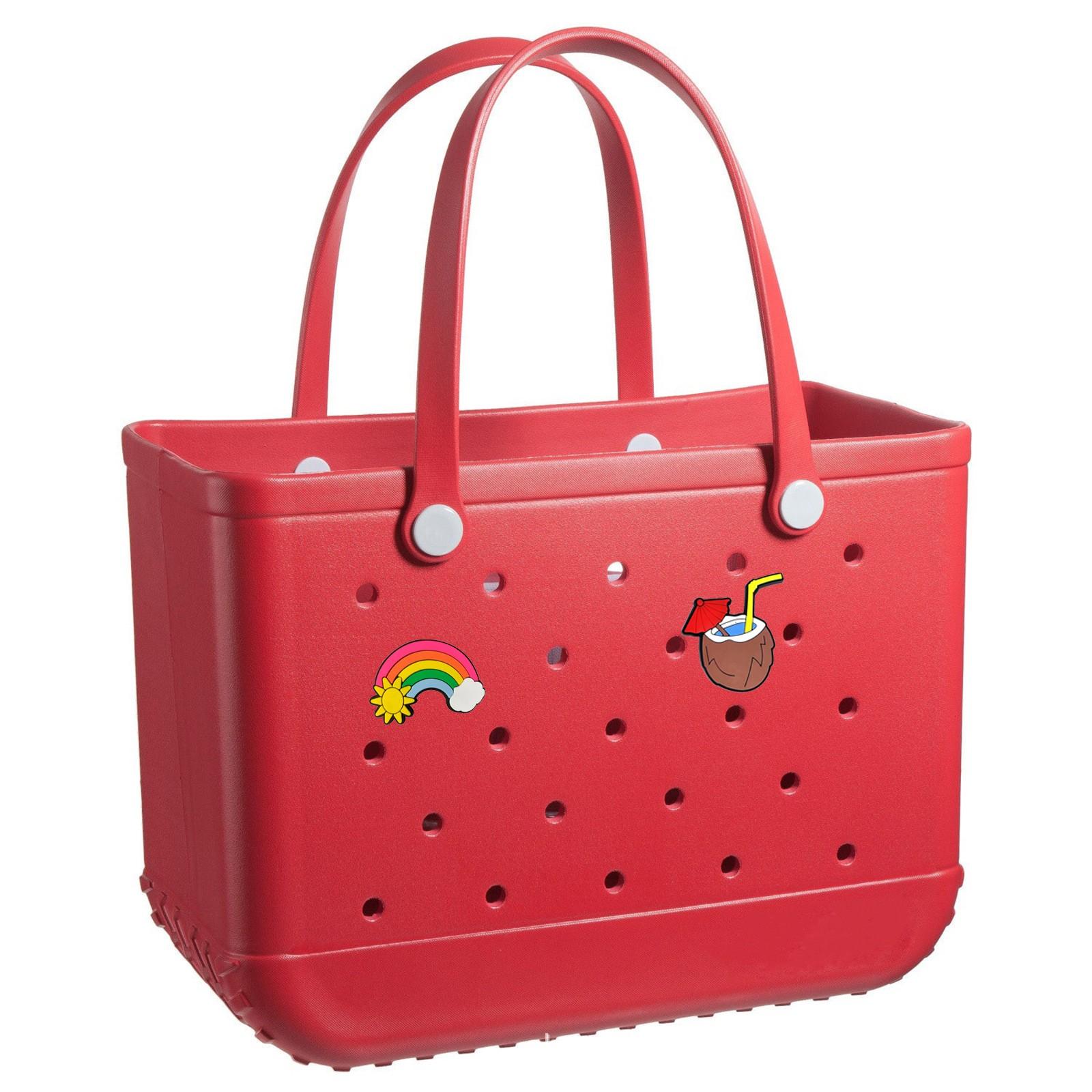 

Сумка Hole Bag Travel Outdoor Водонепроницаемая износостойкая пляжная сумка с наклейками One Size красный