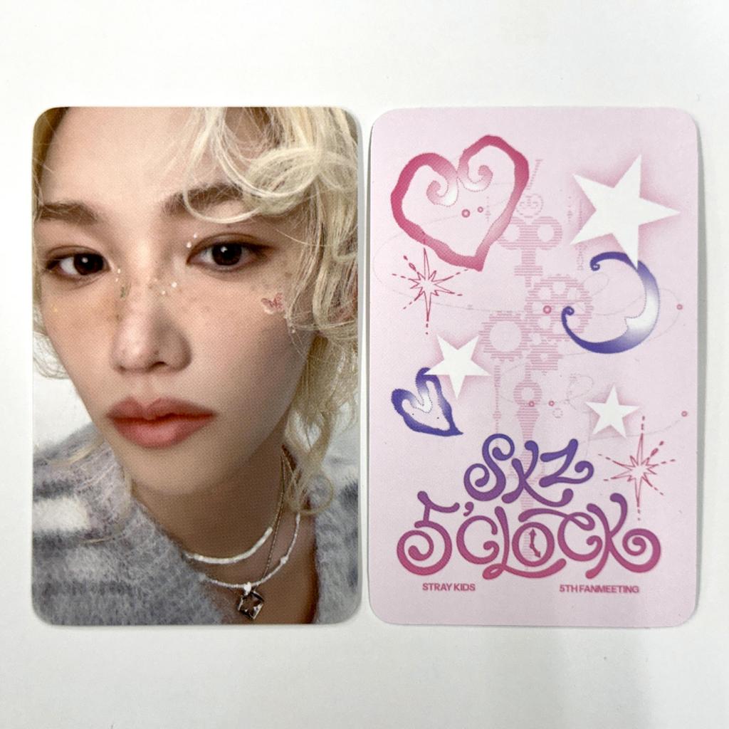 Stray Kids 5. Fanmeeting 5'CLOCK JYP SHOP POB Fotokarta