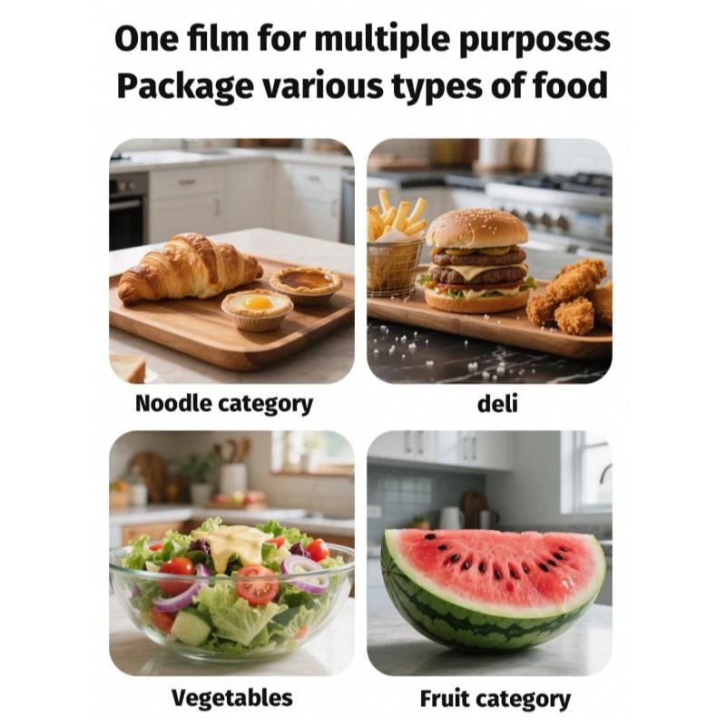 200pcs Reusable Elastic Food Storage Lids - Transparent Stretchable Plastic Bowl & Plate Sealing Film, For Aluminum Foil