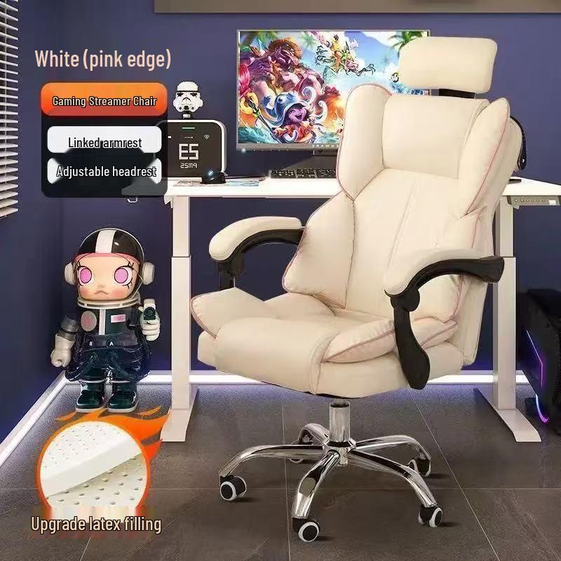Ergonomic Computer & Gaming Chair - Comfortable Office Chair for Long Sitting, Ideal for Dormitory and University Students.