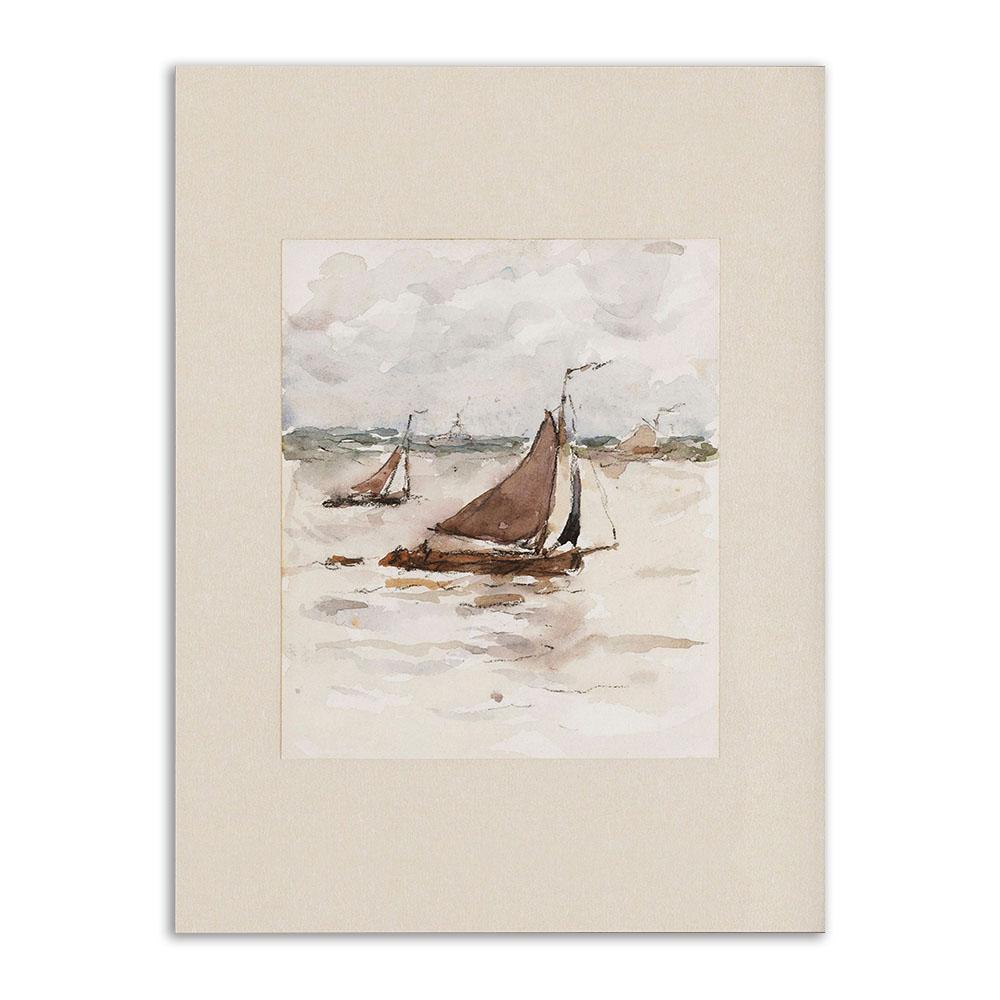 Vintage Gallery Wall Poster Print European Mountain Lake Landscape Canvas Painting Nordic Wall Art Living Room Home Decoration