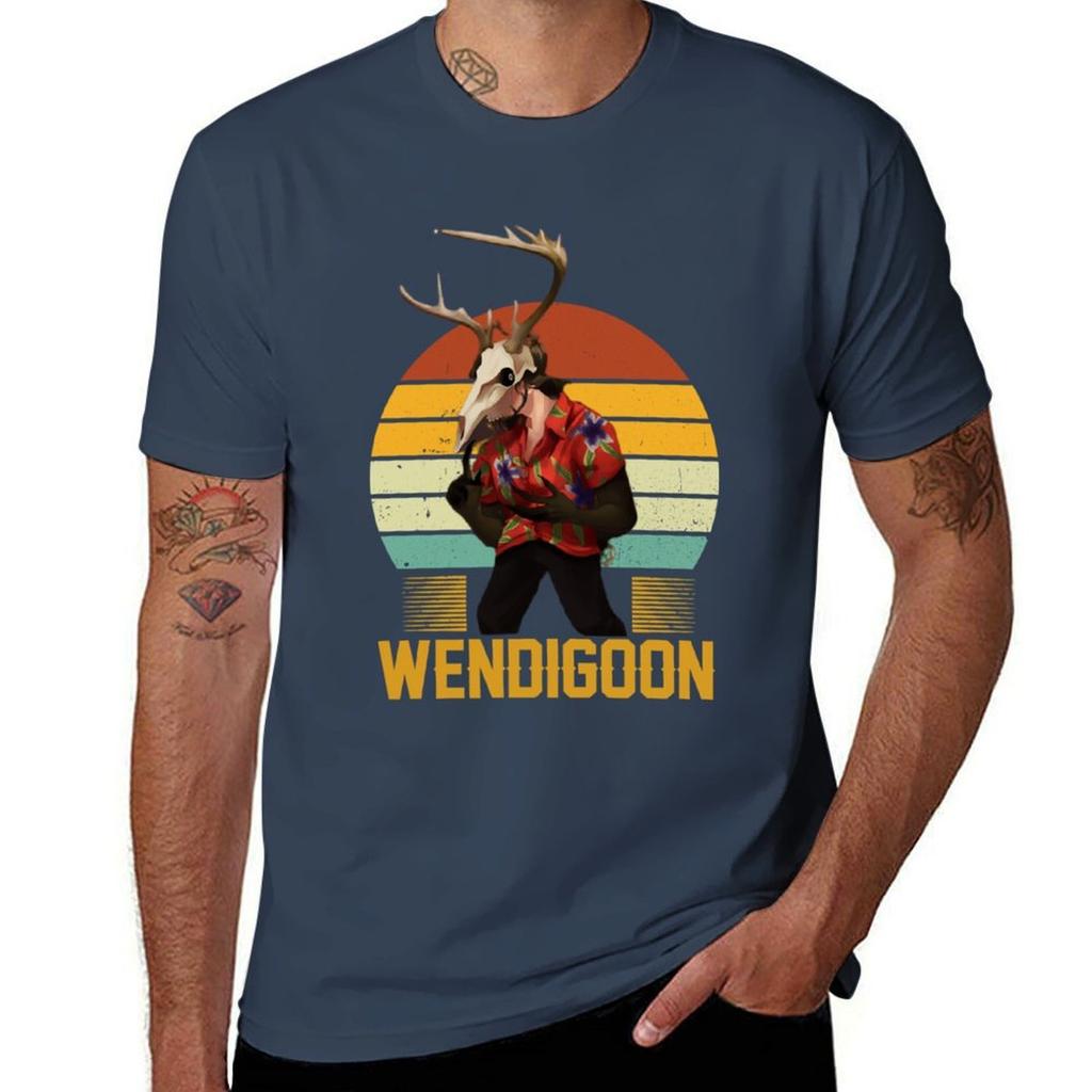 Wendigoon A Wendigoon Tshirt Minimalist Casual Short Sleeve Top