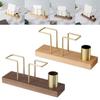 Geometric Metal Wire Napkin Holder Upright Rack Paper Dispenser Kitchen Coffee Shop Table Decoration