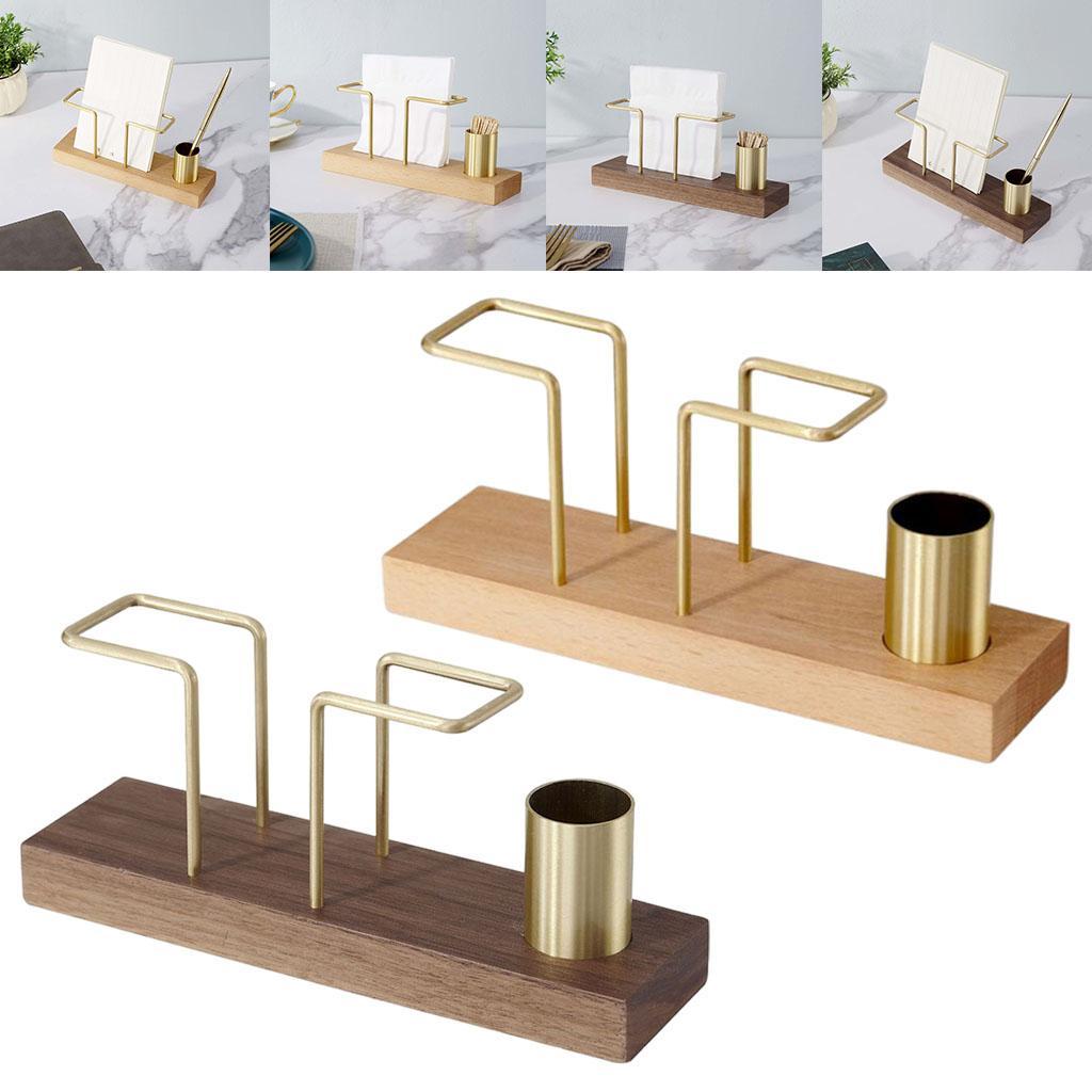 Geometric Metal Wire Napkin Holder Upright Rack Paper Dispenser Kitchen Coffee Shop Table Decoration