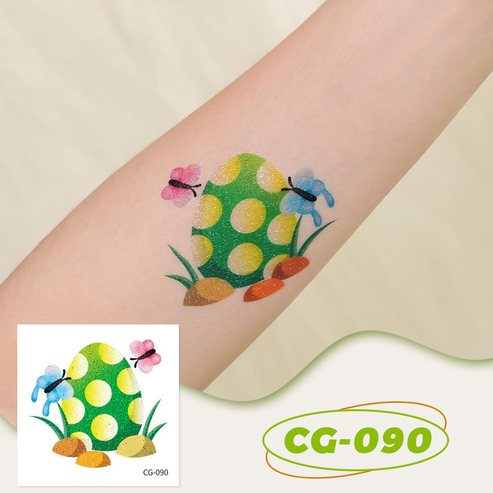 Children s Glitter Dinosaur Waterproof Tattoo Stickers - Fun, Long-lasting Party Decorations 60x60mm