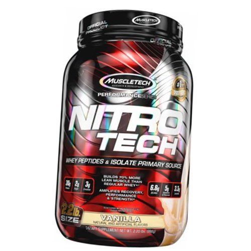 

Protein, Source of Whey Peptides and Isolate, Nitro-Tech Performance Series, Muscle Tech 907g (29098002) 907g Vanilla