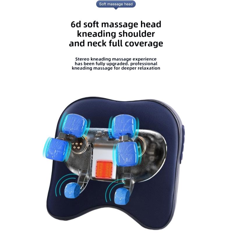 Trapezoidal Wireless Rechargeable Electric Neck Pillow Massager. Integrated Multi-Functional Car · Home Improvement Kneading ·