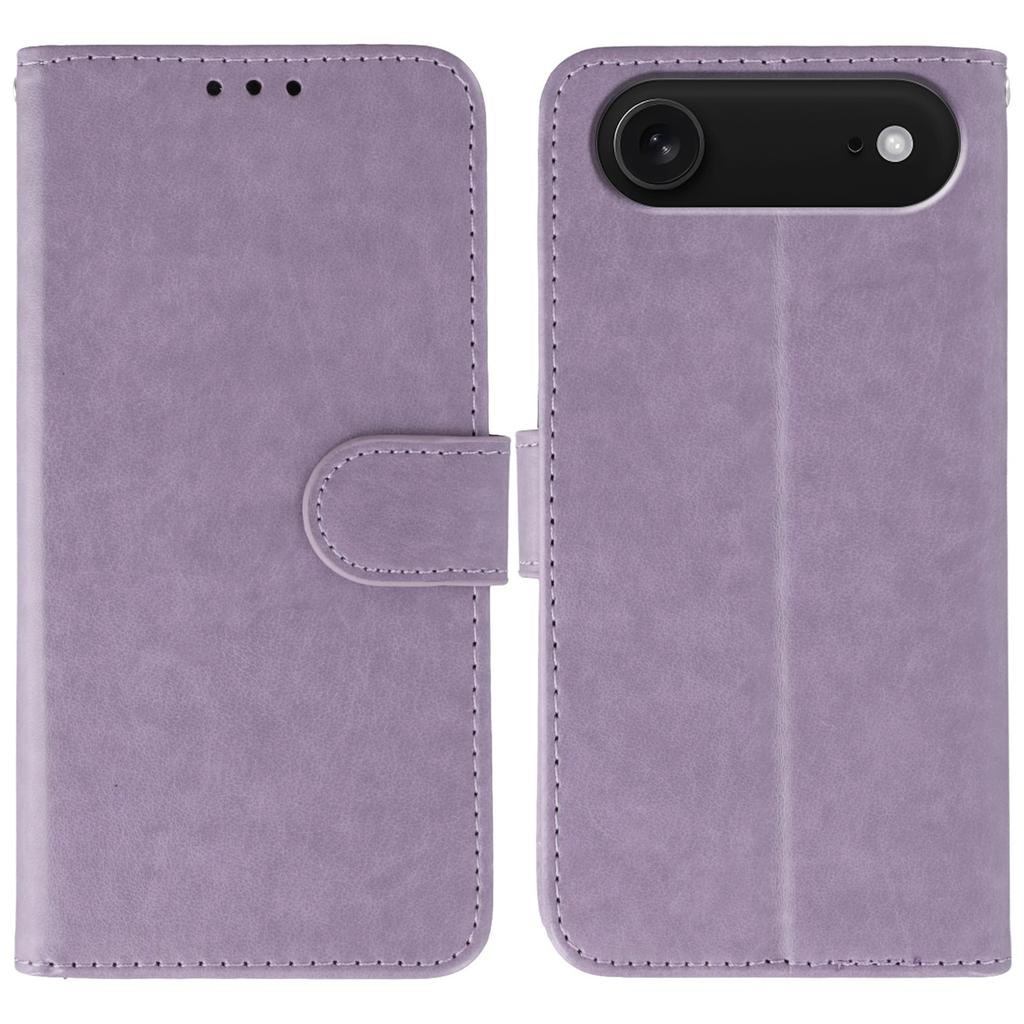 For iPhone 17 Air Case PU Leather Flip Wallet Phone Cover with Strap